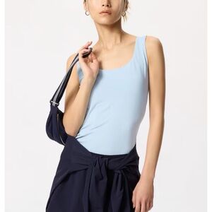 Uniqlo AIRism Light Blue Tank Top – Screen Worn on Set of The Boys | Size S